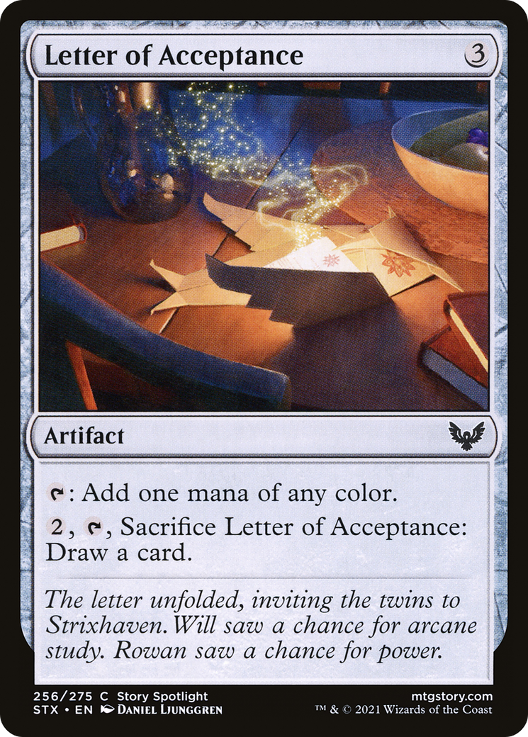Letter of Acceptance (256) [Strixhaven: School of Mages] foil - Deck Out Gaming