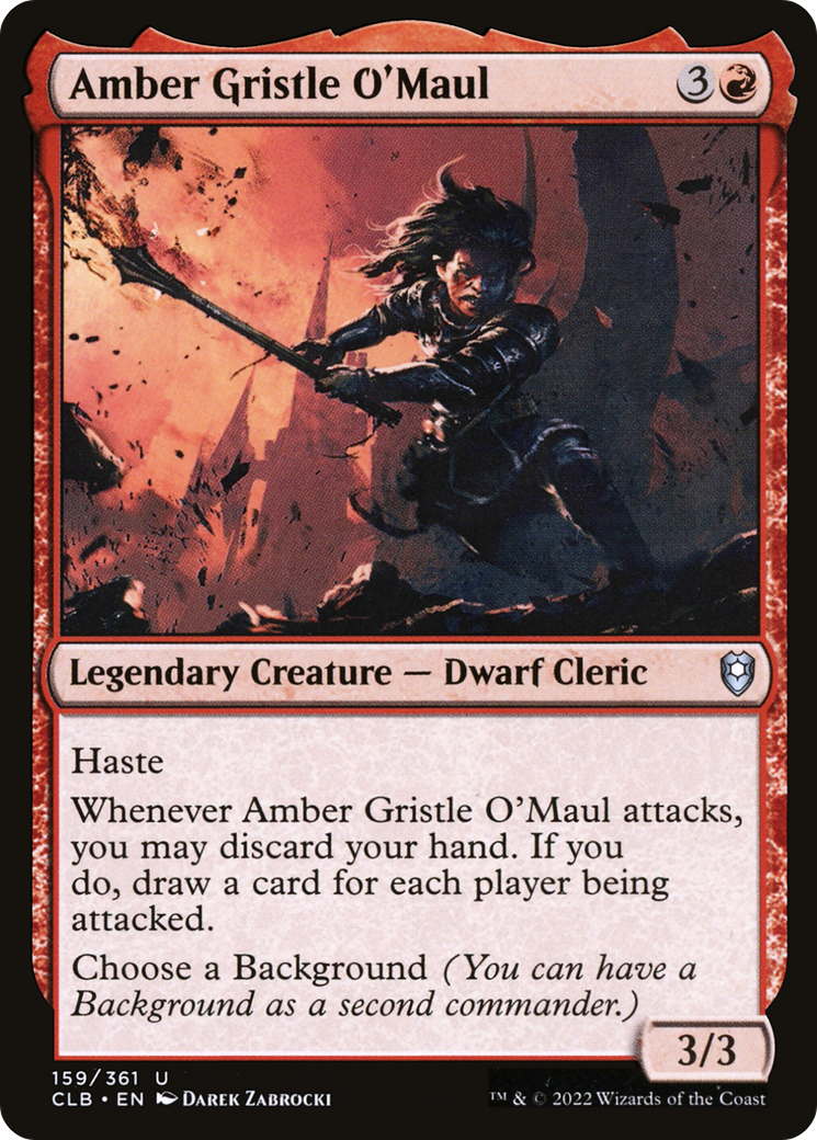 Amber Gristle O'Maul (159) [Commander Legends: Battle for Baldur's Gate] - Deck Out Gaming