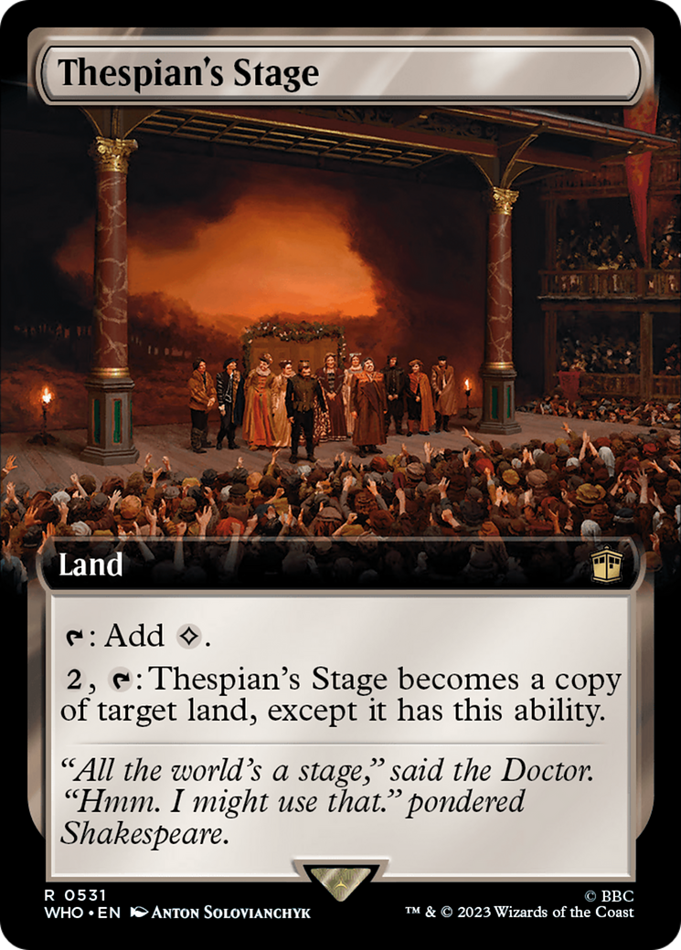 Thespian's Stage (Extended Art) (531) [Doctor Who] - Deck Out Gaming