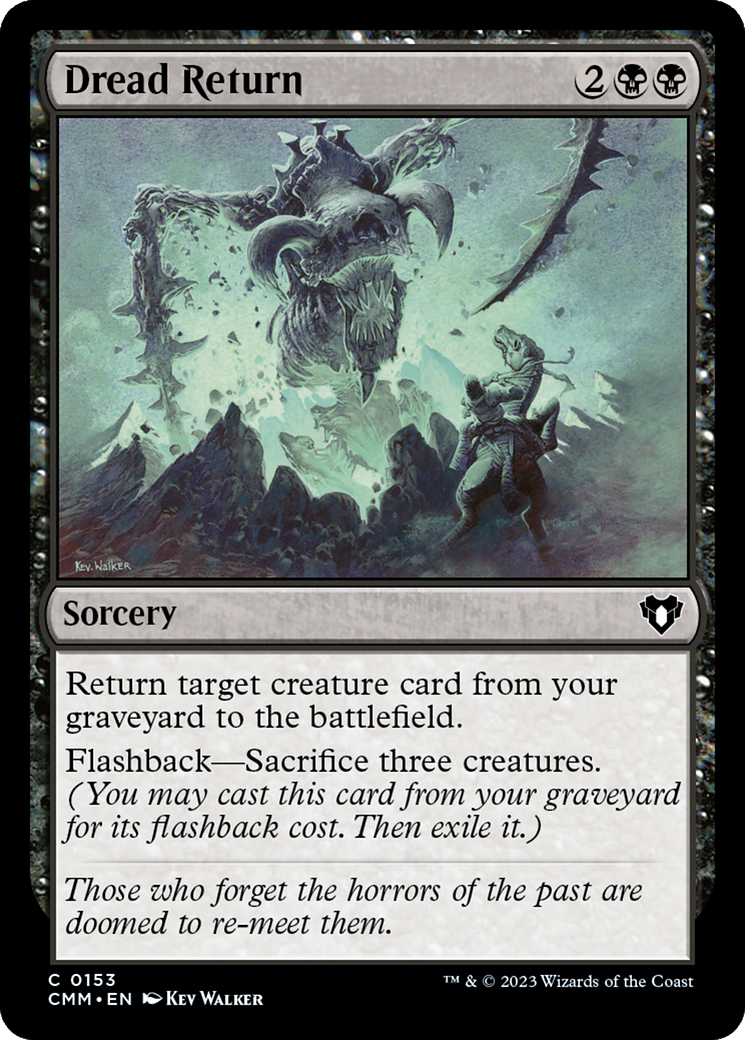 Dread Return (153) [Commander Masters] - Deck Out Gaming