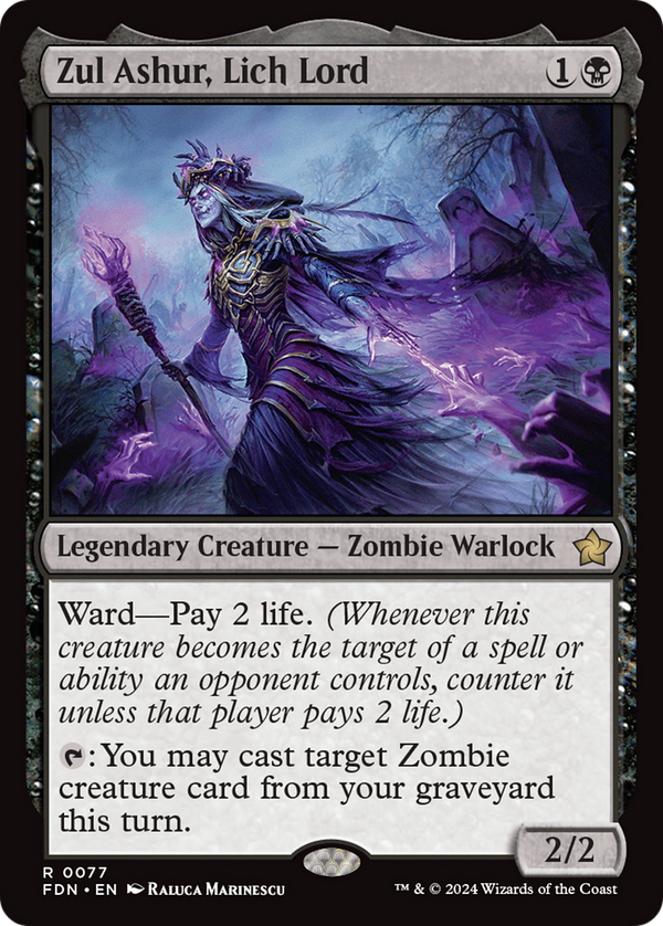 Zul Ashur, Lich Lord (77) [Foundations] - Deck Out Gaming