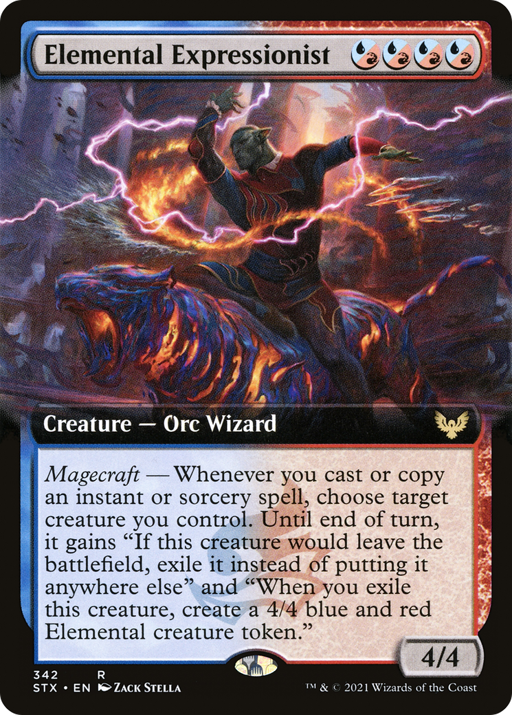 Elemental Expressionist (Extended Art) (342) [Strixhaven: School of Mages] - Deck Out Gaming