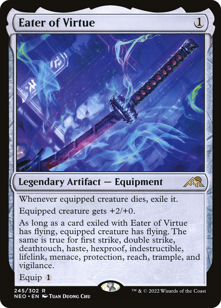 Eater of Virtue (245) [Kamigawa: Neon Dynasty] - Deck Out Gaming