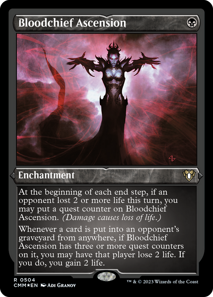Bloodchief Ascension (504) [Commander Masters] etched - Deck Out Gaming