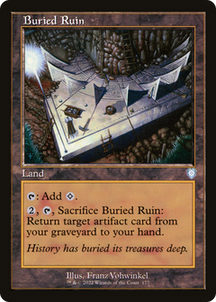 Buried Ruin (Retro Frame) (177) [The Brothers' War Commander] - Deck Out Gaming
