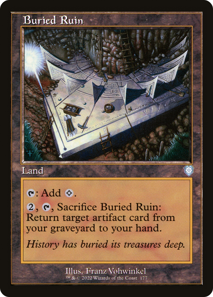 Buried Ruin (Retro Frame) (177) [The Brothers' War Commander] - Deck Out Gaming