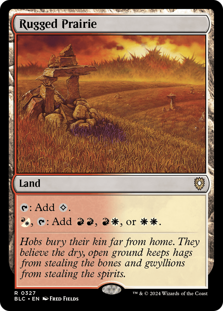 Rugged Prairie (327) [Bloomburrow Commander] - Deck Out Gaming