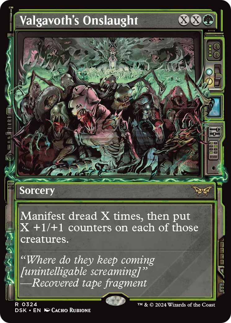 Valgavoth's Onslaught (Showcase) (324) [Duskmourn: House of Horror] - Deck Out Gaming