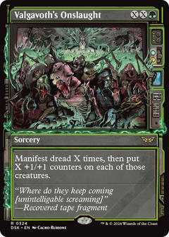 Valgavoth's Onslaught (Showcase) (324) [Duskmourn: House of Horror] foil - Deck Out Gaming