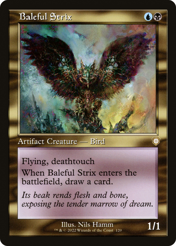 Baleful Strix (Retro Frame) (120) [Commander: The Brothers' War] - Deck Out Gaming
