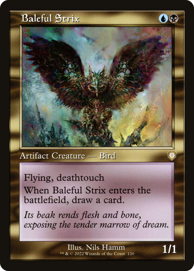 Baleful Strix (Retro Frame) (120) [Commander: The Brothers' War] - Deck Out Gaming