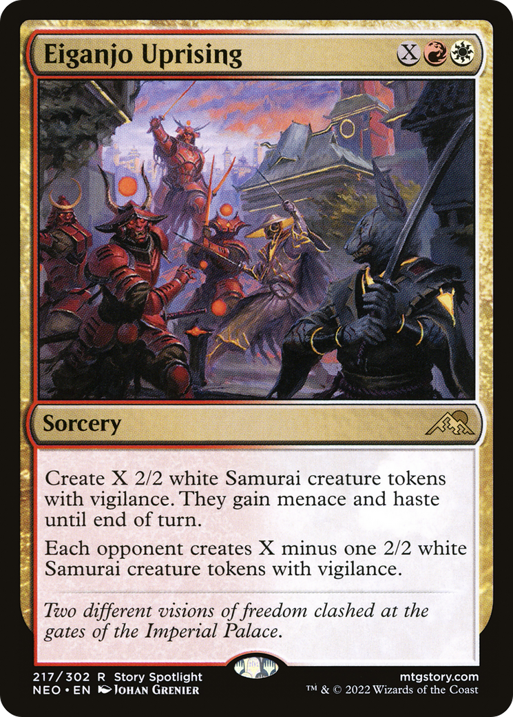 Eiganjo Uprising (217) [Kamigawa: Neon Dynasty] foil - Deck Out Gaming
