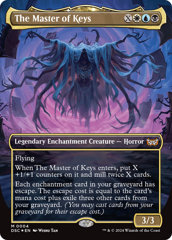 The Master of Keys (Borderless) (4) [Duskmourn: House of Horror Commander] foil - Deck Out Gaming