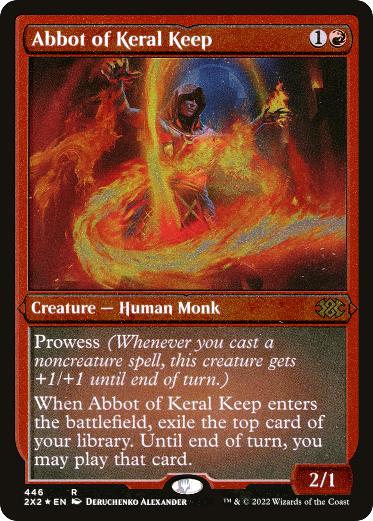 Abbot of Keral Keep (Foil Etched) (446) [Double Masters 2022] foil - Deck Out Gaming