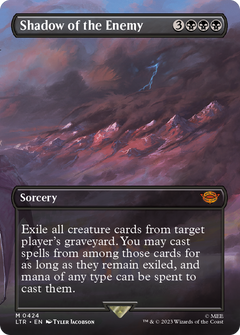 Shadow of the Enemy (Borderless) (424) [The Lord of the Rings: Tales of Middle-earth] foil - Deck Out Gaming