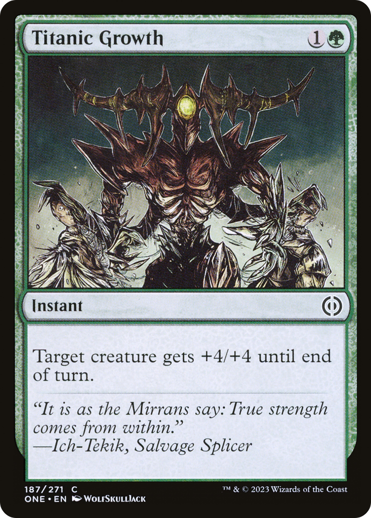 Titanic Growth (187) [Phyrexia: All Will Be One] foil-1