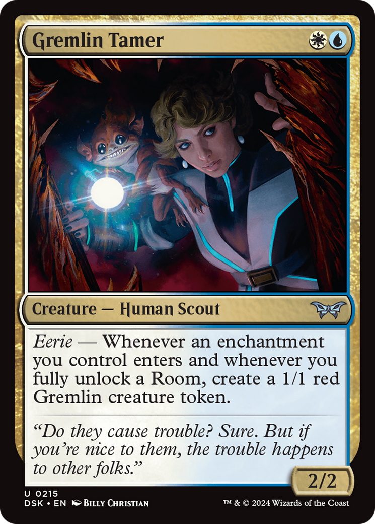 Gremlin Tamer (215) [Duskmourn: House of Horror] foil - Deck Out Gaming