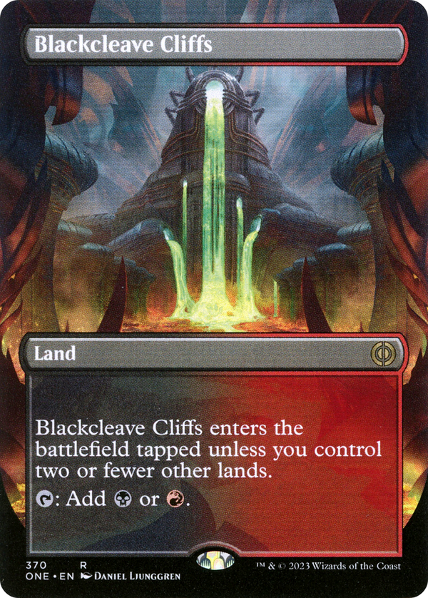 Blackcleave Cliffs (Borderless) (370) [Phyrexia: All Will Be One] - Deck Out Gaming