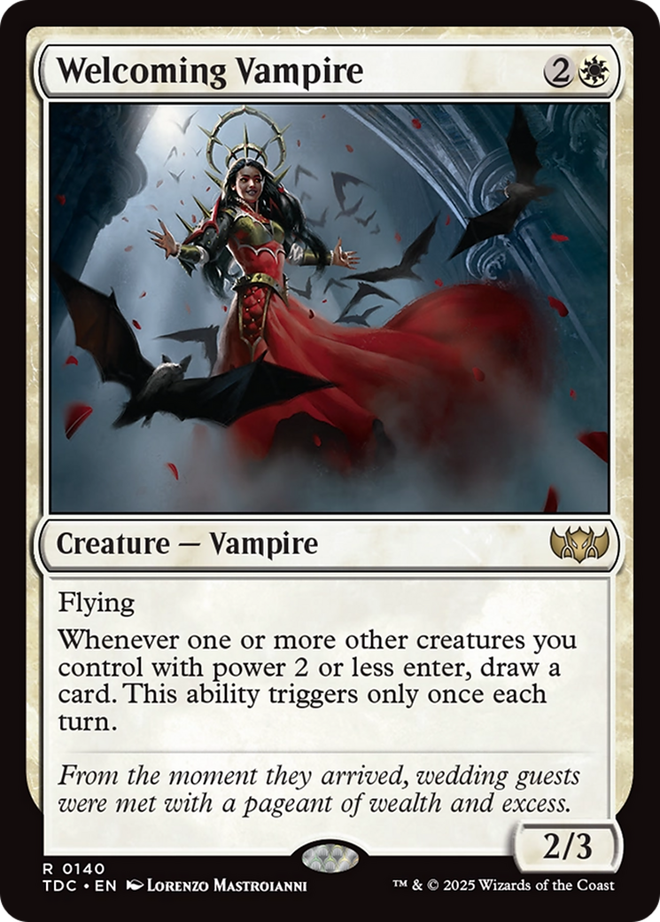 Welcoming Vampire (140) [Commander: Tarkir: Dragonstorm] - Deck Out Gaming