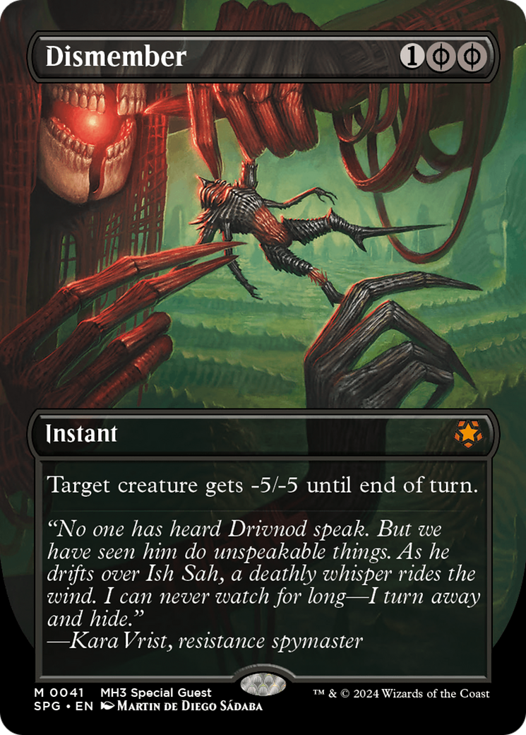 Dismember (Borderless) (41) [Special Guests] foil - Deck Out Gaming