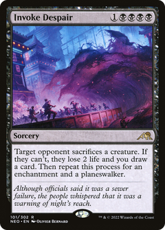Invoke Despair (101) [Kamigawa: Neon Dynasty] foil - Deck Out Gaming