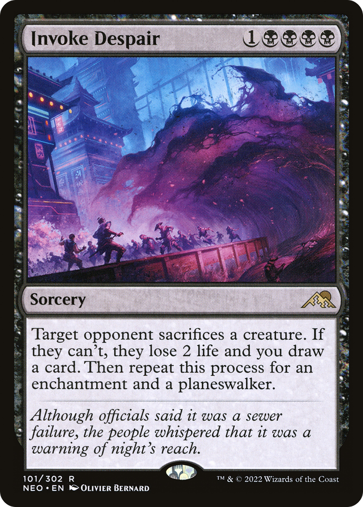 Invoke Despair (101) [Kamigawa: Neon Dynasty] - Deck Out Gaming