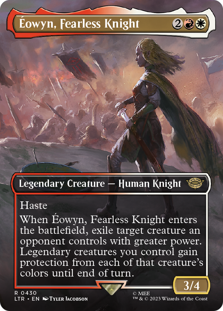 Eowyn, Fearless Knight (Borderless) (430) [The Lord of the Rings: Tales of Middle-earth] - Deck Out Gaming