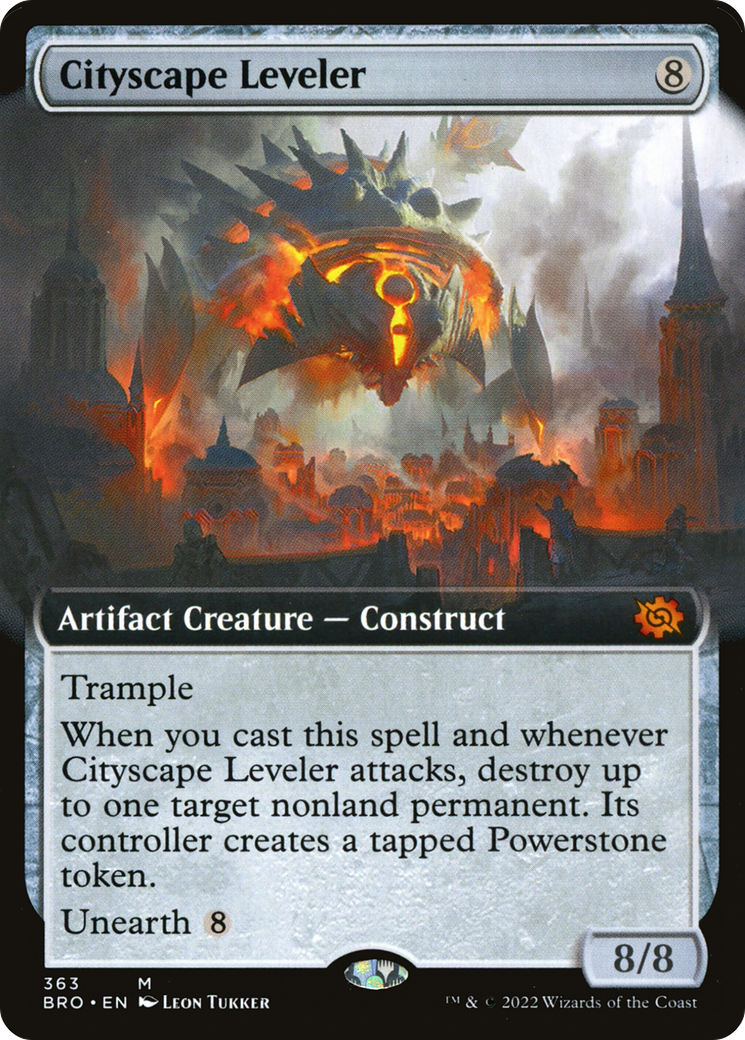 Cityscape Leveler (Extended Art) (363) [The Brothers' War] - Deck Out Gaming