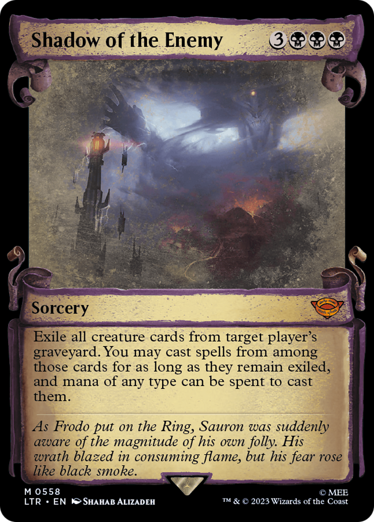 Shadow of the Enemy (Showcase Scrolls) (558) [The Lord of the Rings: Tales of Middle-earth] - Deck Out Gaming