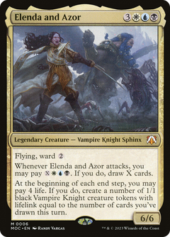 Elenda and Azor (6) [March of the Machine Commander] foil - Deck Out Gaming