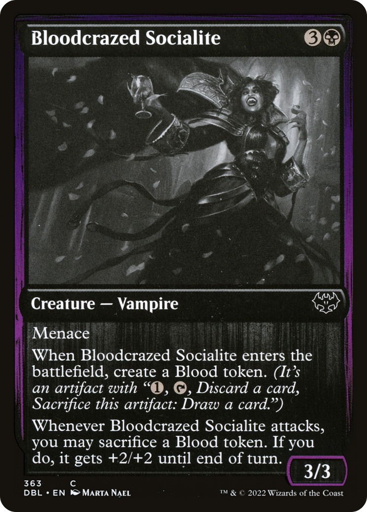 Bloodcrazed Socialite (363) [Innistrad: Double Feature] foil - Deck Out Gaming