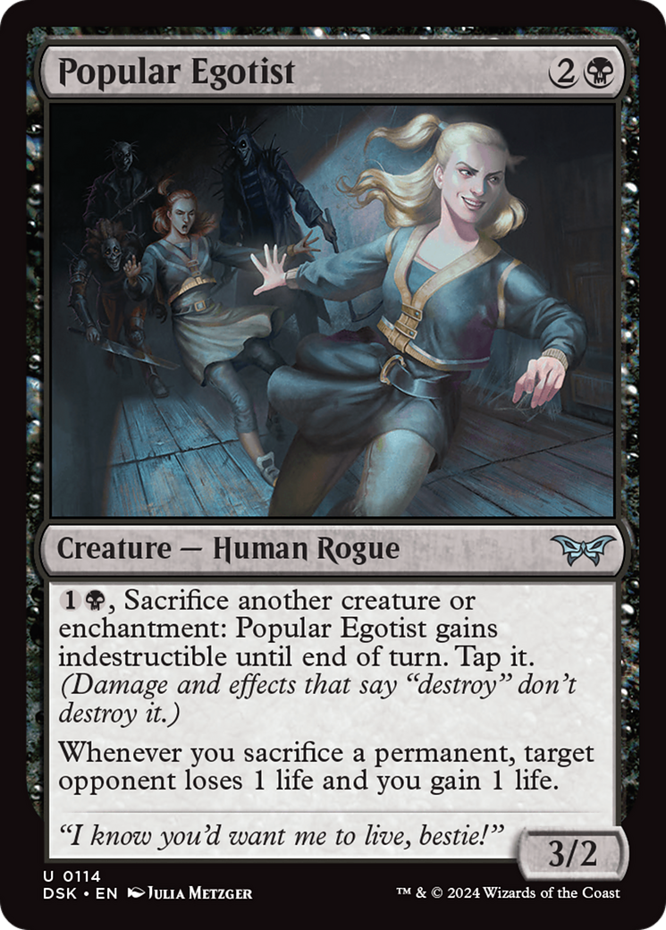 Popular Egotist (114) [Duskmourn: House of Horror] foil - Deck Out Gaming