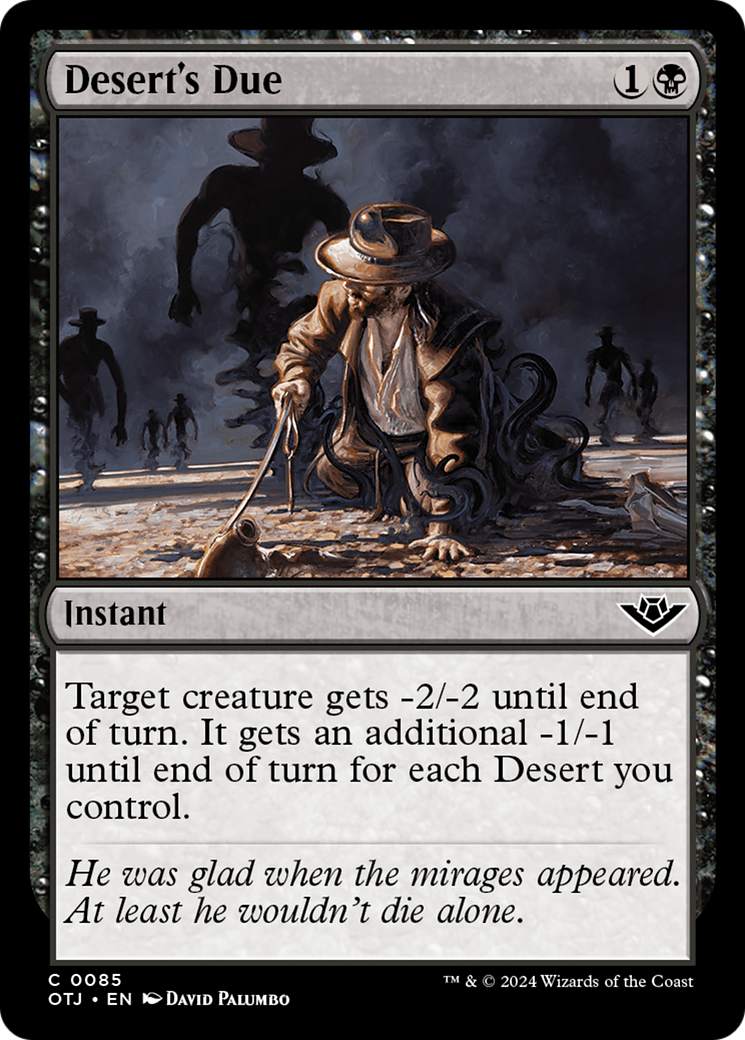 Desert's Due (85) [Outlaws of Thunder Junction] foil - Deck Out Gaming