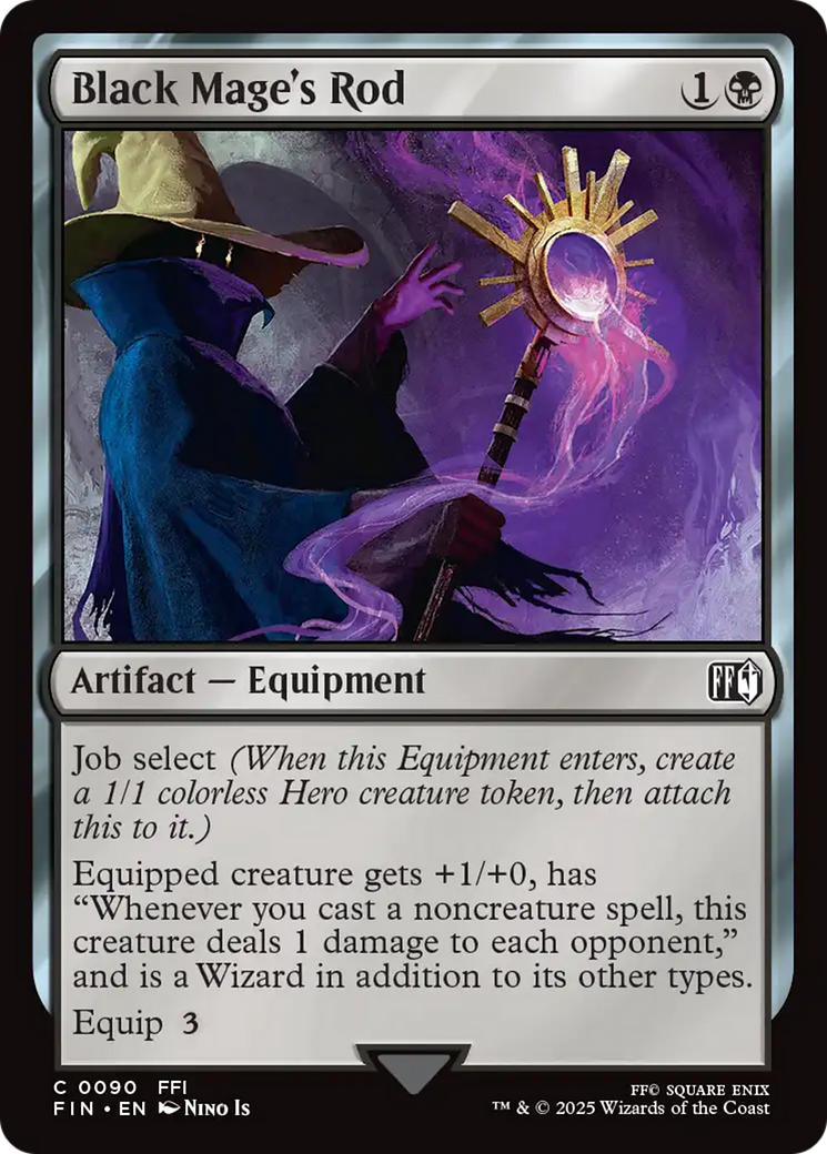 Black Mage's Rod (90) [FINAL FANTASY] - Deck Out Gaming