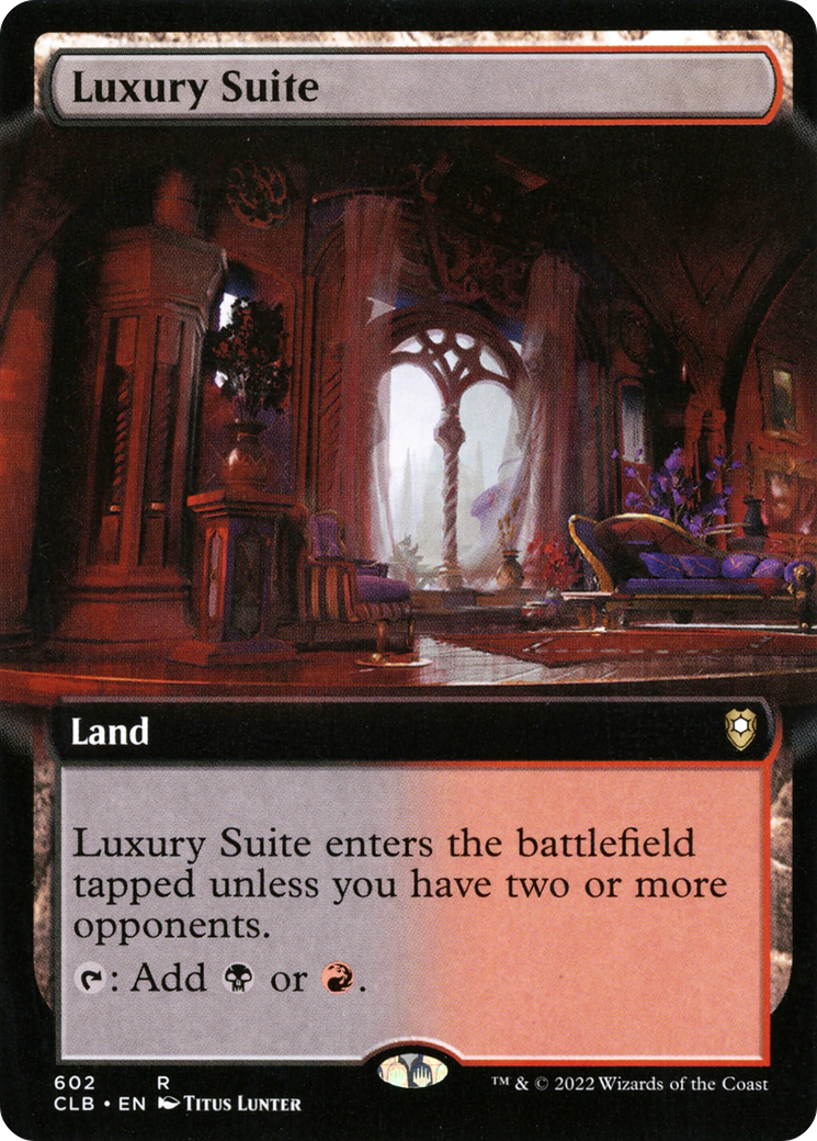 Luxury Suite (Extended Art) (602) [Commander Legends: Battle for Baldur's Gate] foil - Deck Out Gaming