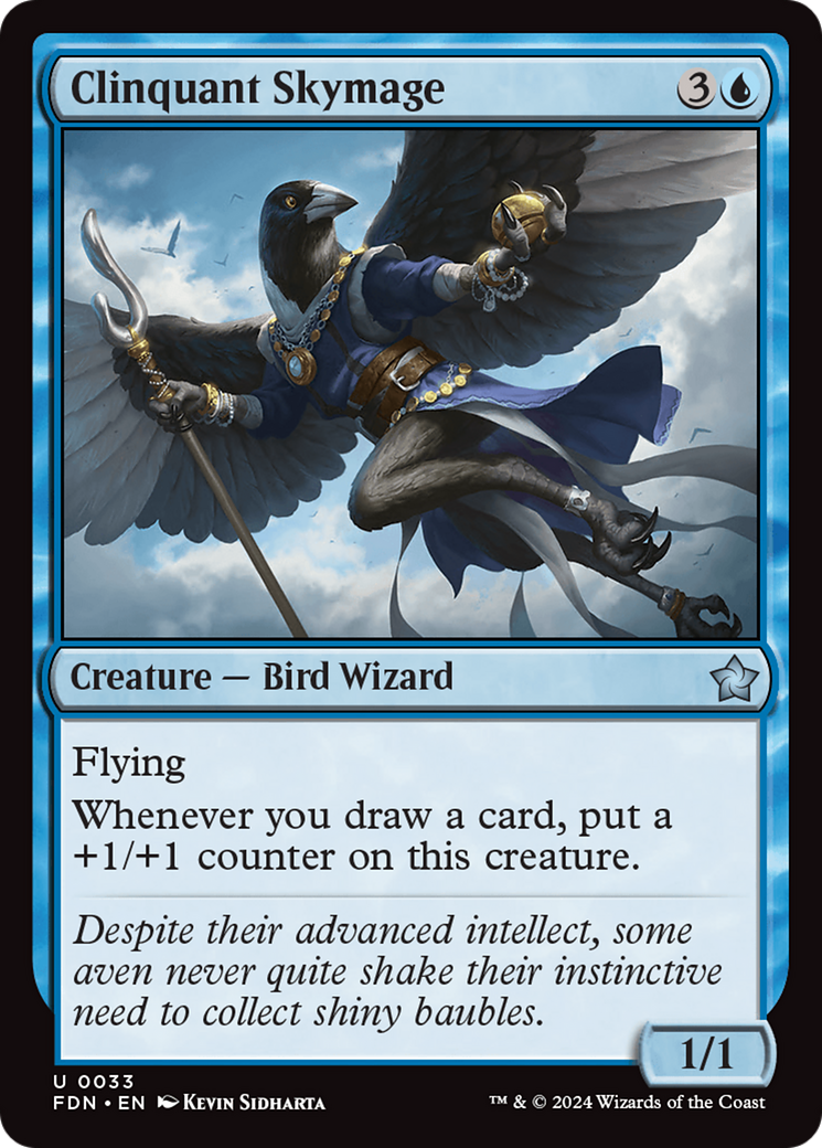 Clinquant Skymage (33) [Foundations] - Deck Out Gaming