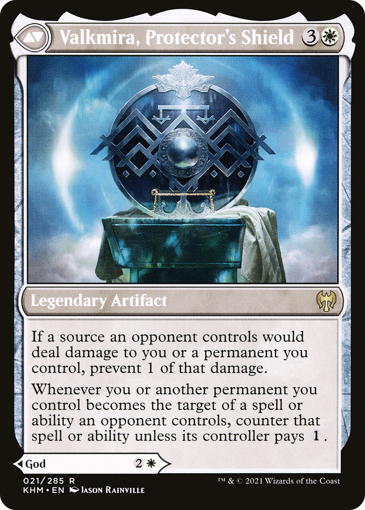 Reidane, God of the Worthy // Valkmira, Protector's Shield (21) [Kaldheim] foil - Deck Out Gaming