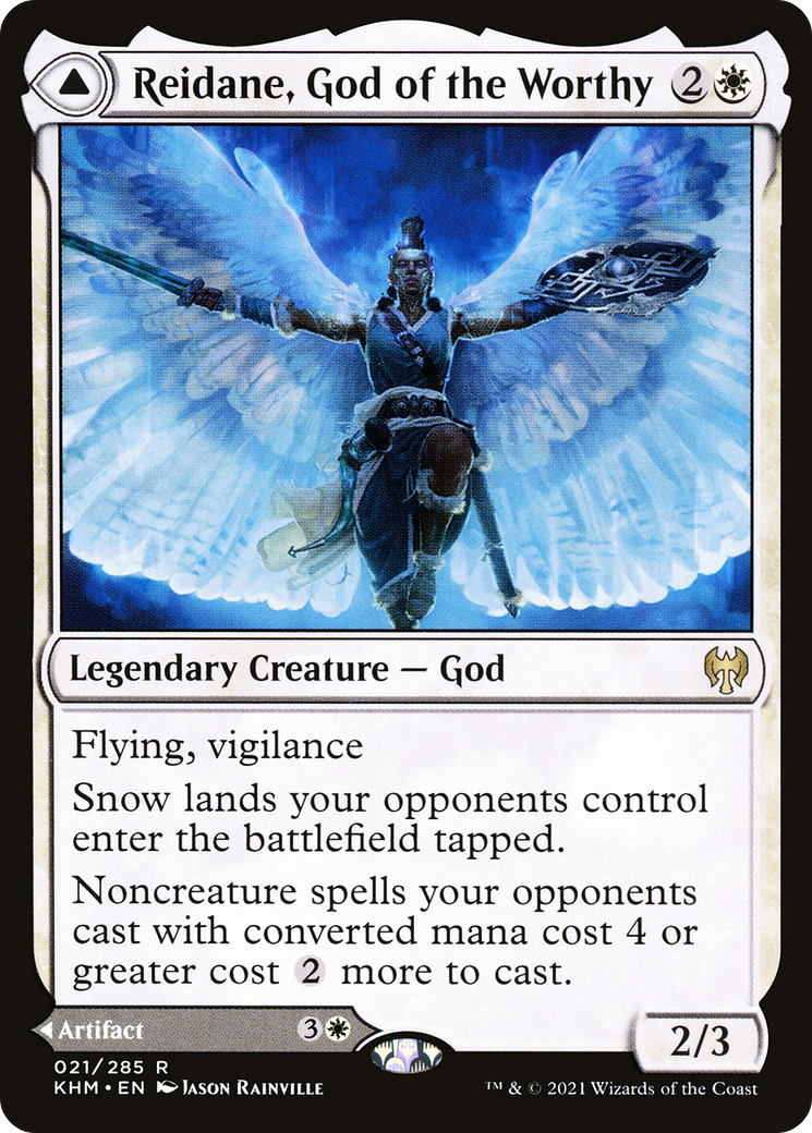 Reidane, God of the Worthy // Valkmira, Protector's Shield (21) [Kaldheim] - Deck Out Gaming