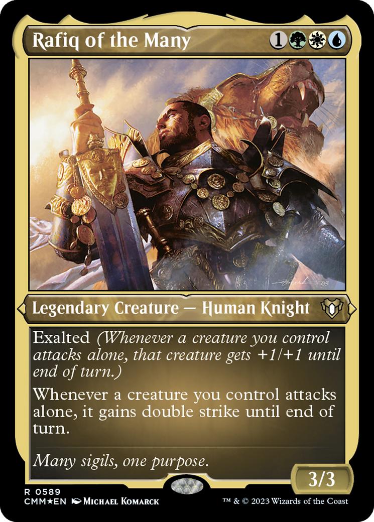 Rafiq of the Many (589) [Commander Masters] etched - Deck Out Gaming