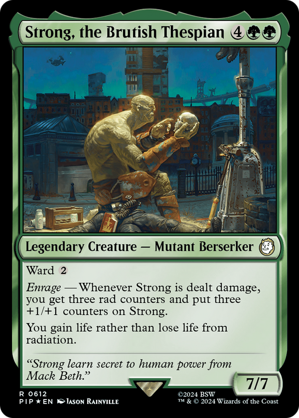 Strong, the Brutish Thespian (Surge Foil) (612) [Fallout] foil - Deck Out Gaming