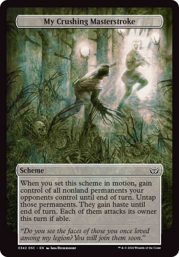 My Crushing Masterstroke (Full Art) (342) [Duskmourn: House of Horror Commander] - Deck Out Gaming
