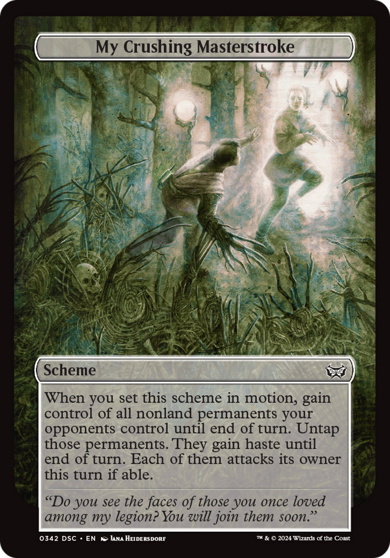My Crushing Masterstroke (Full Art) (342) [Duskmourn: House of Horror Commander] - Deck Out Gaming