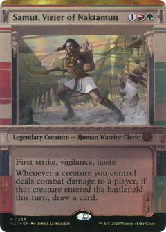 Samut, Vizier of Naktamun (Halo Foil) (224) [March of the Machine: The Aftermath] foil - Deck Out Gaming
