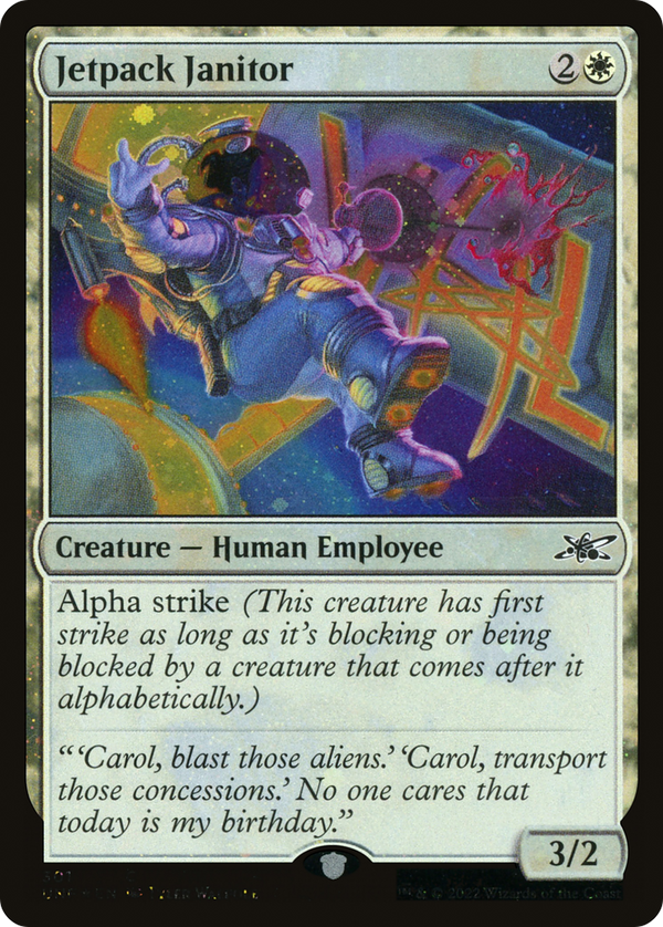 Jetpack Janitor (Galaxy Foil) (301) [Unfinity] foil - Deck Out Gaming