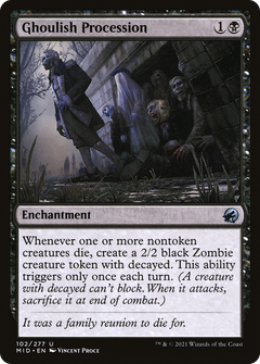 Ghoulish Procession (102) [Innistrad: Midnight Hunt] foil - Deck Out Gaming