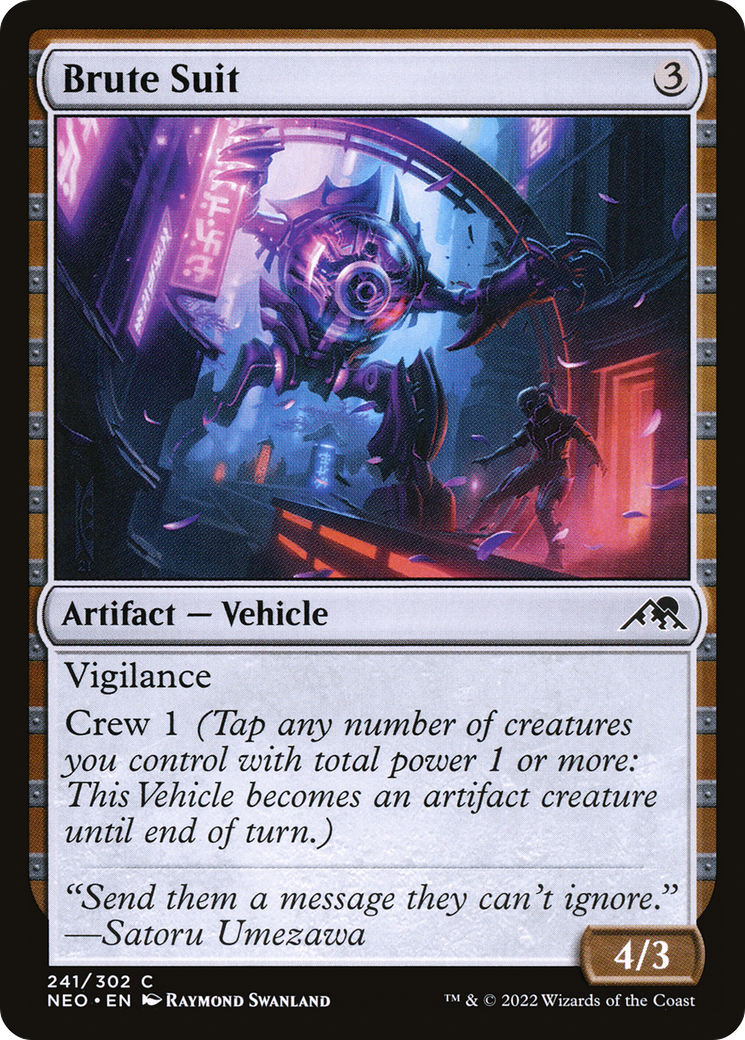 Brute Suit (241) [Kamigawa: Neon Dynasty] - Deck Out Gaming