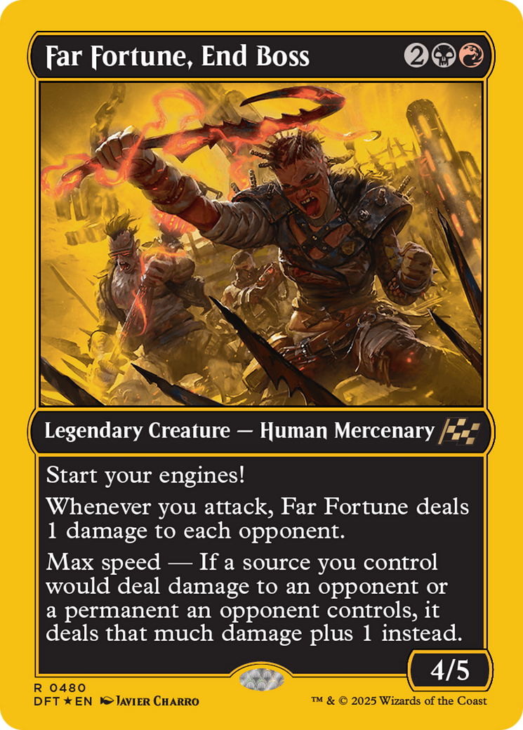 Far Fortune, End Boss (First-Place Foil) (480) [Aetherdrift] foil - Deck Out Gaming