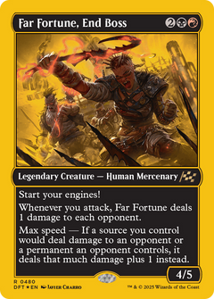 Far Fortune, End Boss (First-Place Foil) (480) [Aetherdrift] foil - Deck Out Gaming
