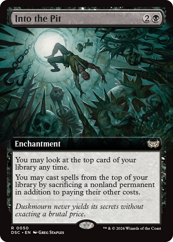 Into the Pit (Extended Art) (50) [Duskmourn: House of Horror Commander] - Deck Out Gaming