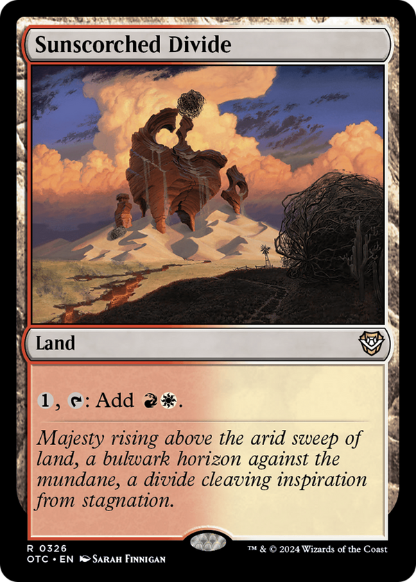 Sunscorched Divide (326) [Outlaws of Thunder Junction Commander] - Deck Out Gaming